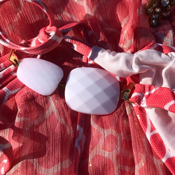 NWT beach bunny bikini ๐ giraffe ๐ฆ glitter in the air size M set - Picture 8 of 16